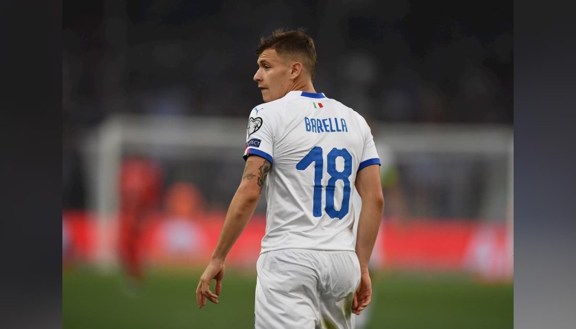 Barella's Match Shirt, Liechtenstein-Italy 2019