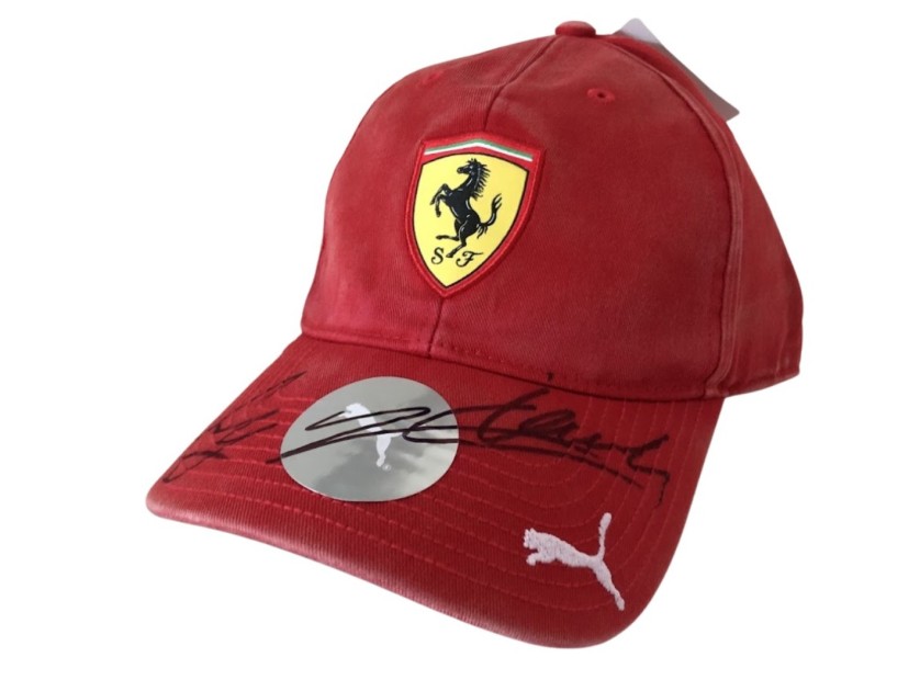 Official Scuderia Ferrari Signed Cap - Signed by Leclerc e Sainz