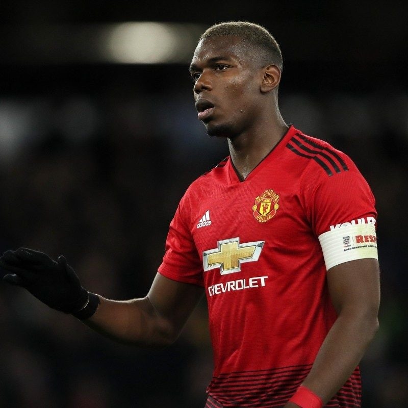 Pogba's Match-Issue/Worn Manchester United Shirt, 2018/19 PL