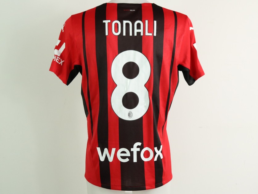 Tonali's AC Milan Match Shirt, 2021/22