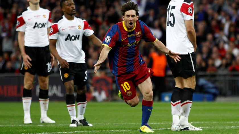 Messi's Official Signed Shirt, Barcelona-Man Utd 2011 