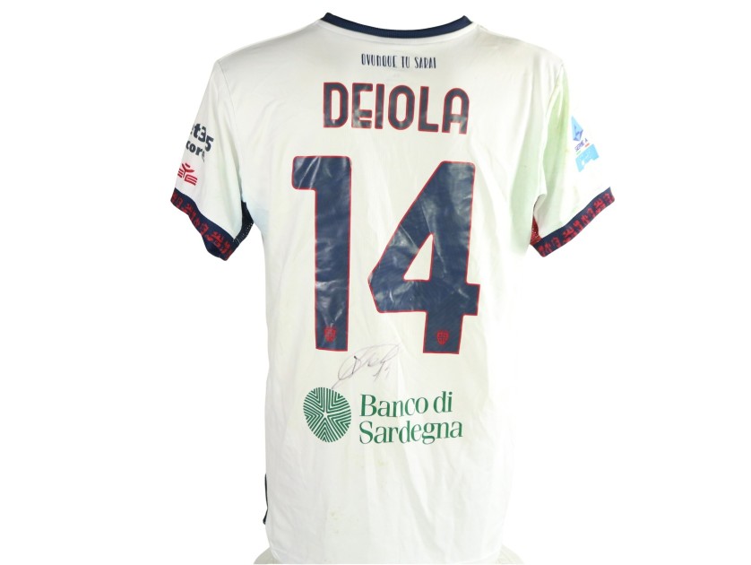 Deiola's Signed Unwashed Shirt, Sassuolo vs Cagliari 2026