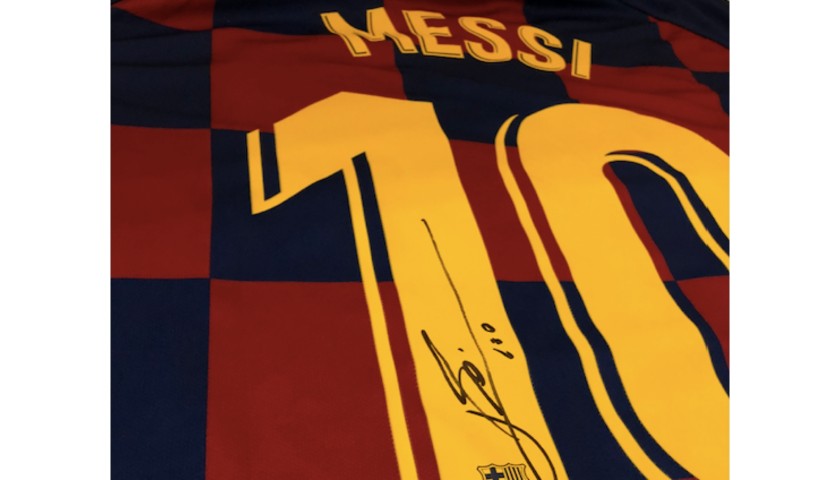 Official FC Barcelona 19/20 Shirt Signed by Leo Messi