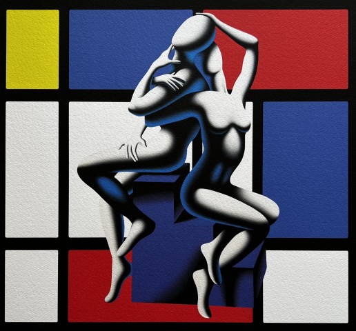"Beyond Boundaries" by Mark Kostabi - Signed and Numbered