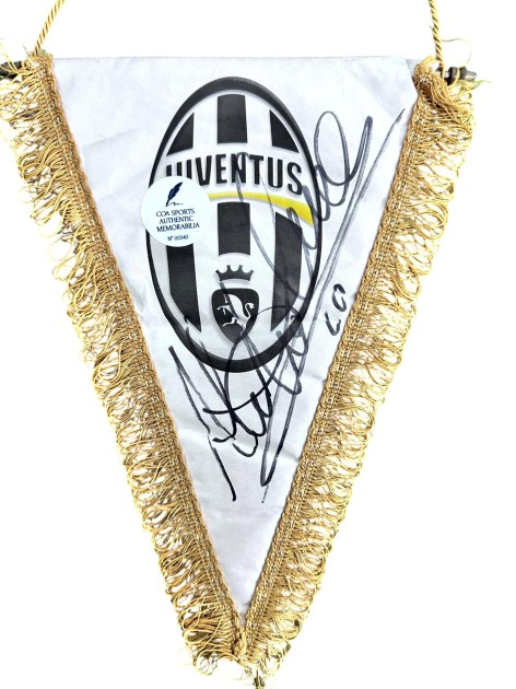 Gagliardetto Ufficiale Juventus - Autografato da Alessandro Del Piero