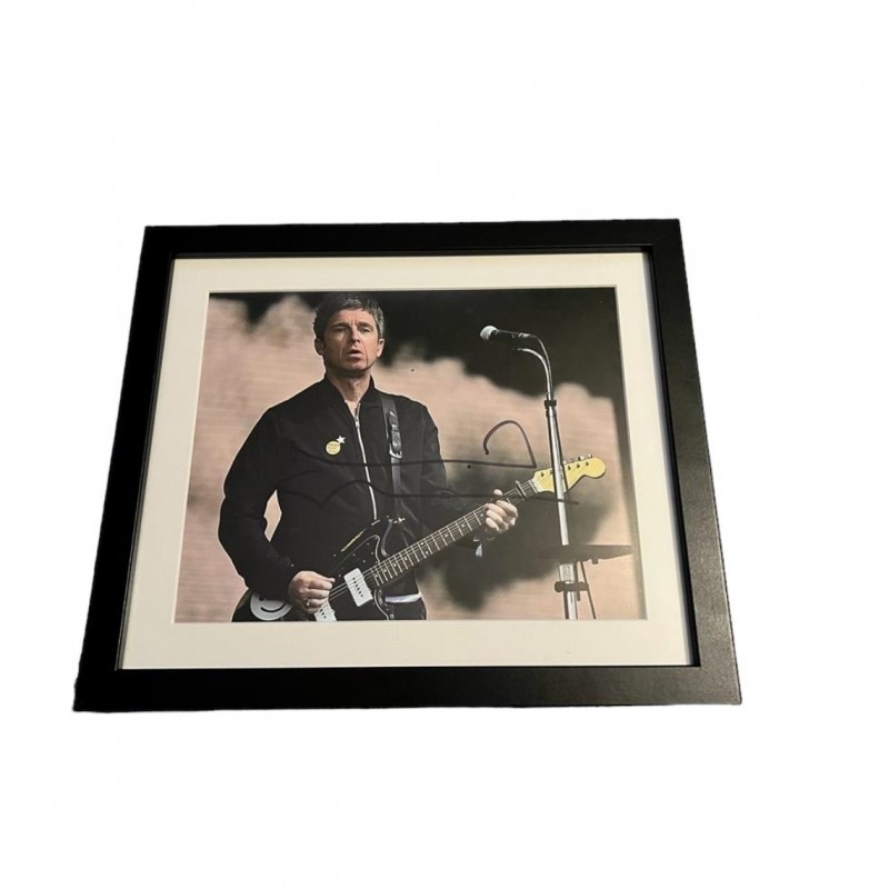 Noel Gallagher of Oasis Signed and Framed Photograph
