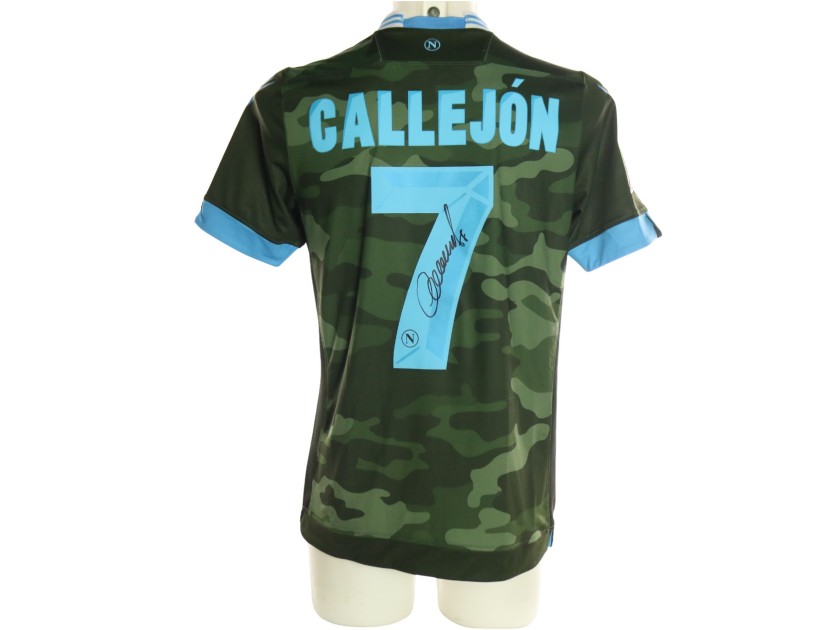 Callejon's Signed Match-Issued Shirt, Napoli vs Sassuolo 2013