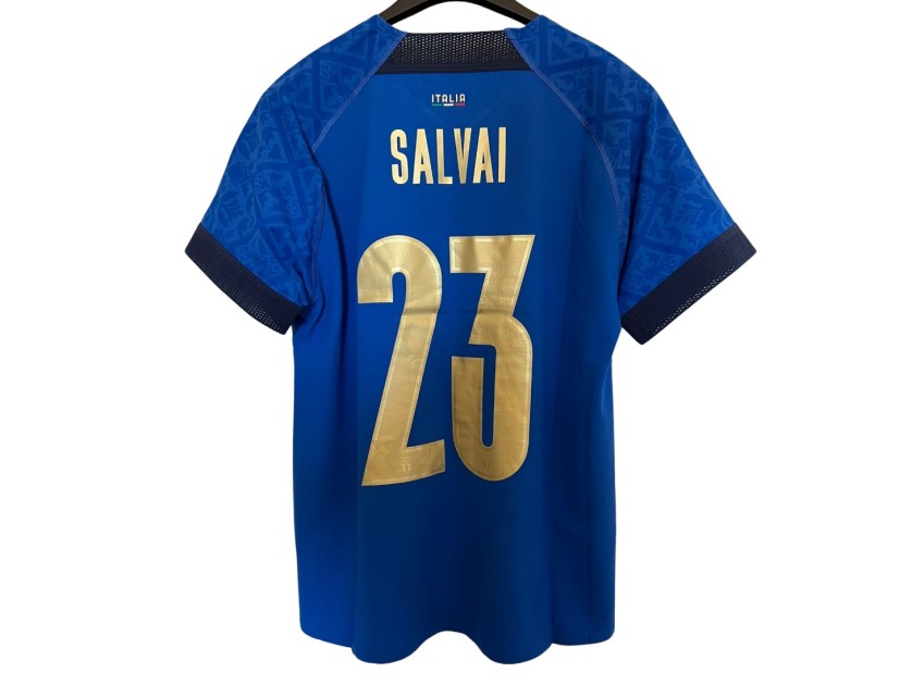 Salvai's Match-Issued Shirt, Italy vs Croatia 2021