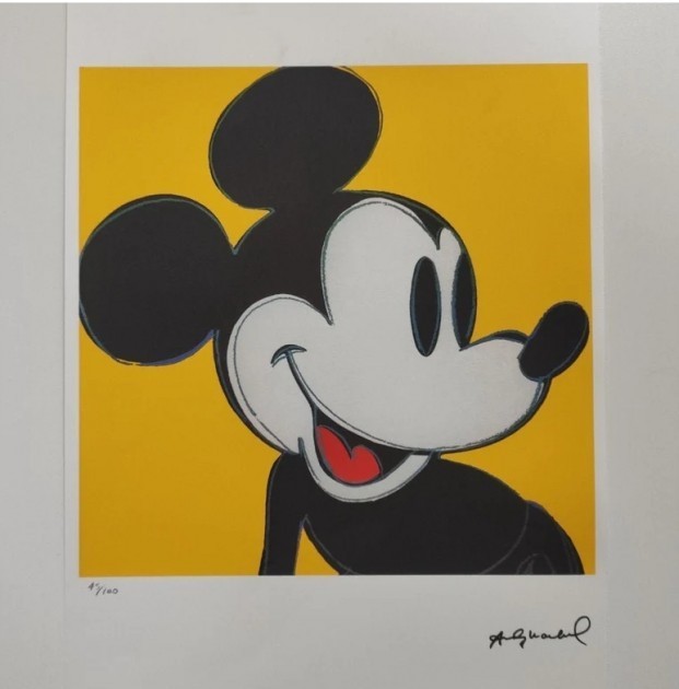 "Mickey Mouse" Lithograph by Andy Warhol (after) 