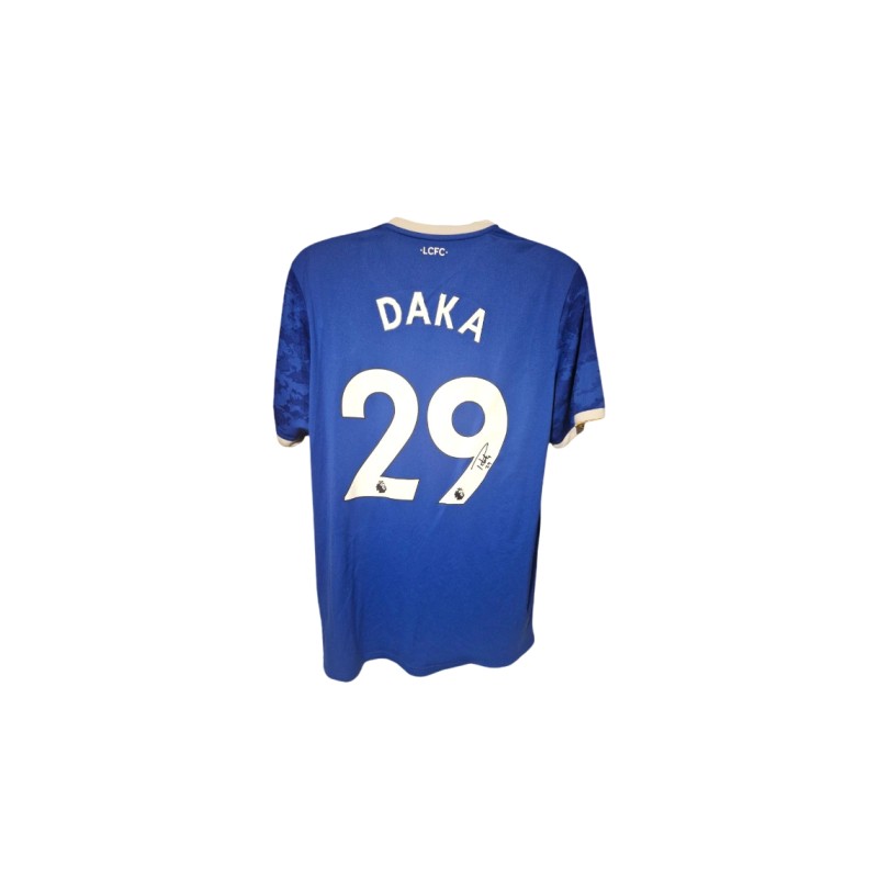 Patson Daka's 2021/22 Leicester City Signed Official Shirt 