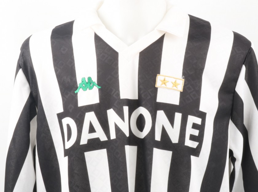 1992-93 Juventus Maglia #7 Di canio Kappa Danone Match Worn