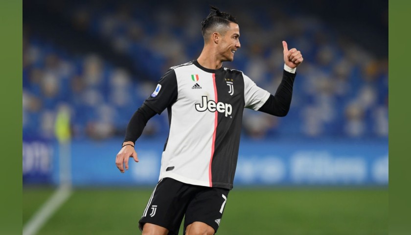 Ronaldo's Official Juventus Signed Shorts, 2019/20