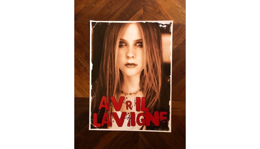 Avril's "Bonez Tour" Hand Signed Vintage Poster 2