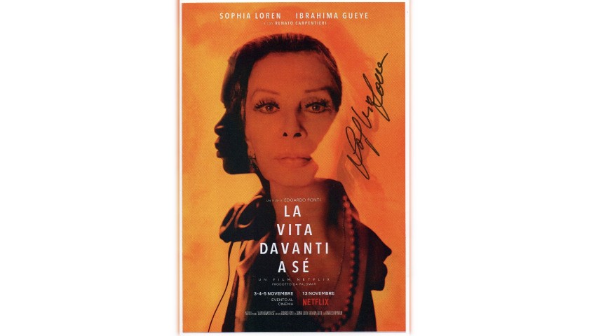 "La vita davanti a sé" Photograph Signed by Sophia Loren