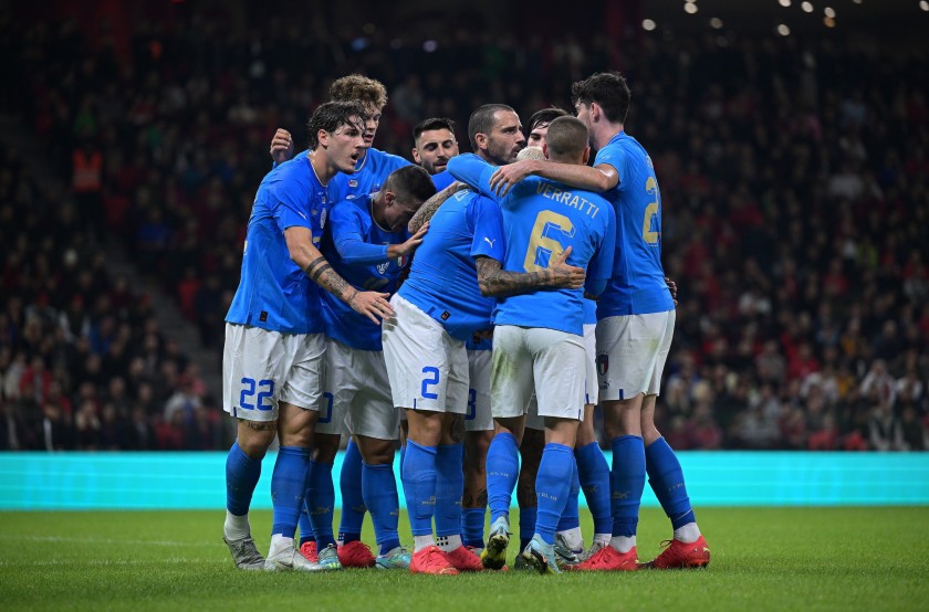 Maglia gara Barella, Albania vs Italia 2022 - CharityStars