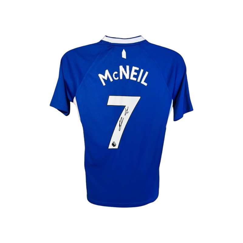 Dwight McNeil Signed Everton 2022-23 Official Home Football Shirt