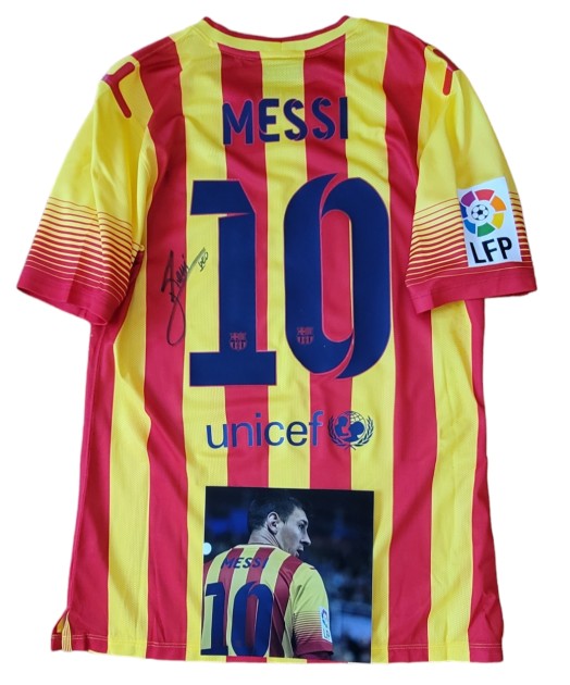 Messi's Match Signed Shirt, Getafe vs Barcelona 2013