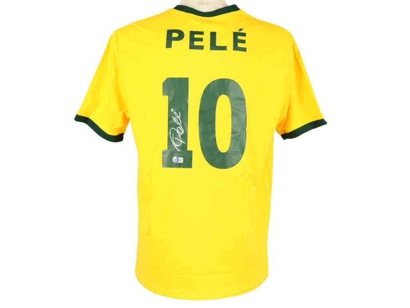 Pele Official Brazil Signed Shirt