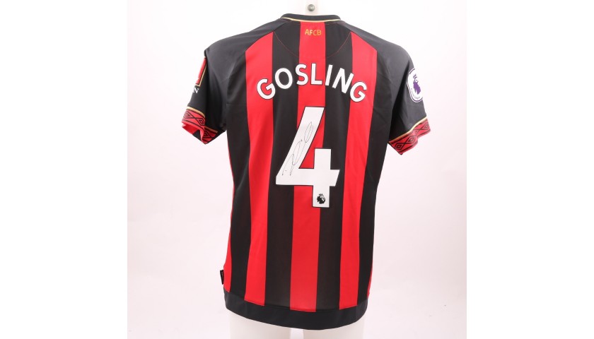 Gosling's AFC Bournemouth Worn and Signed Poppy Shirt