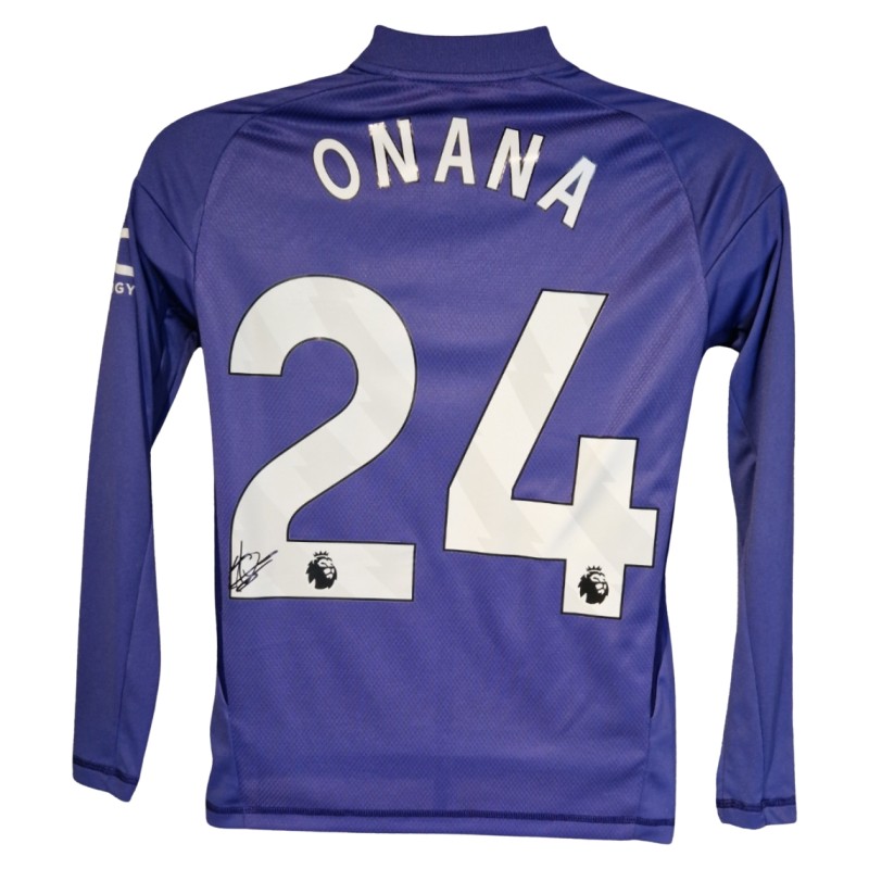 Andre Onana Signed Manchester United 2024-25 Official Goalkeeper Football Shirt
