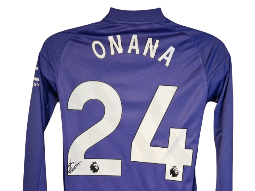 Andre Onana Signed Manchester United 2024-25 Official Goalkeeper Football Shirt