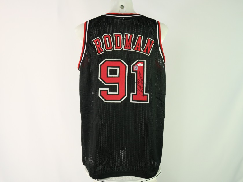 Maglia firmata "The Worm" di Dennis Rodman