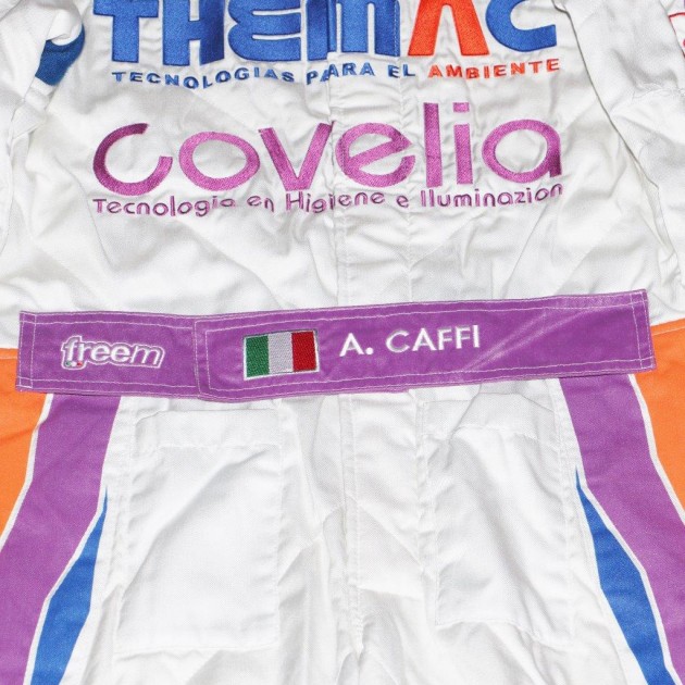 Alex Caffi's Orobica Raid Team worn suit, Rally Dakar 2013