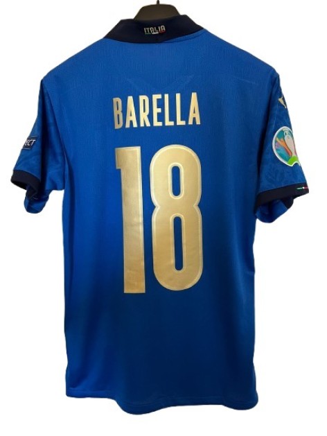 Maglia Gara Barella Italia vs Inghilterra, Finale EURO 2020