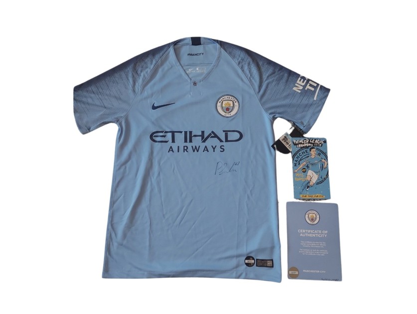 Phil Foden's Manchester City Official 2018/19 Signed Shirt