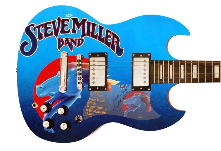 Battipenna Steve Miller su chitarra Custom Signature Edition - Autografato
