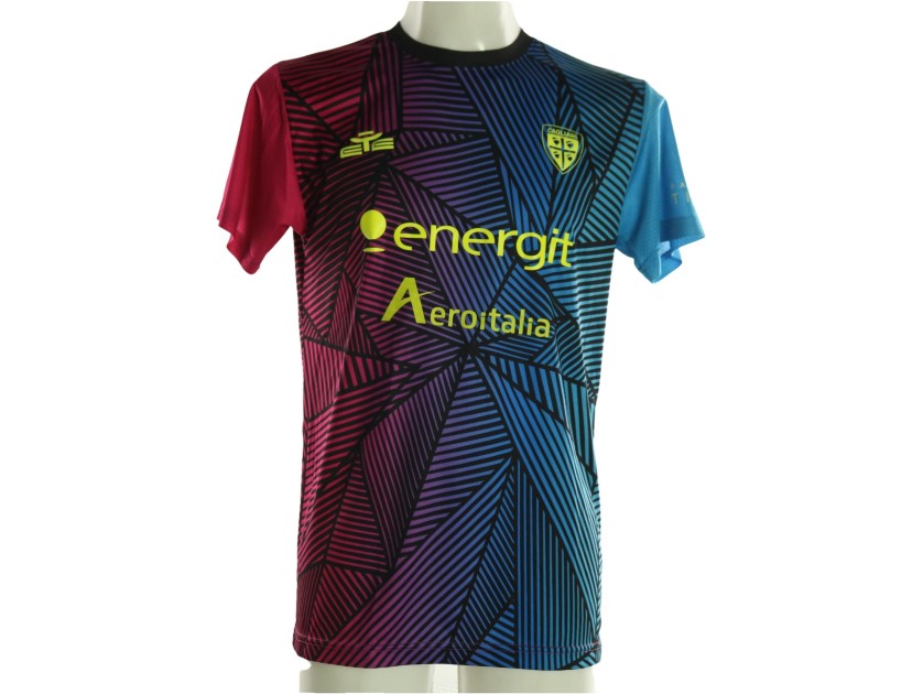 Zappa's Cagliari Signed Pre-Match Unwashed Shirt, 2025/26