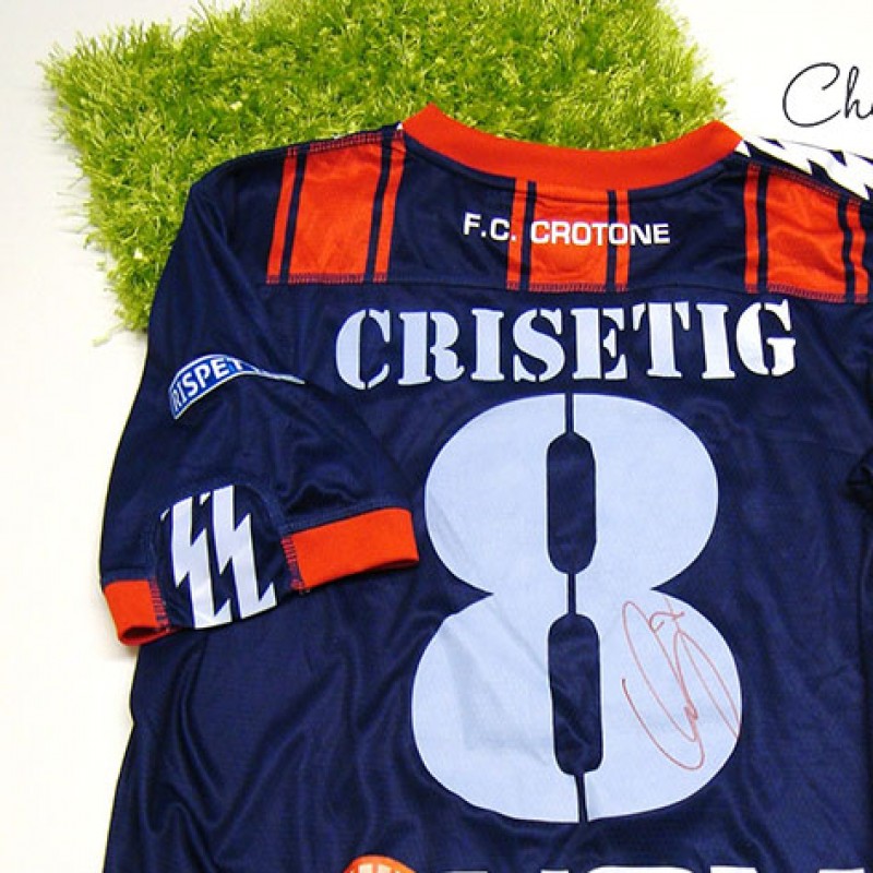 Crotone match issued shirt, Crisetig, Serie B 2013/2014 - signed