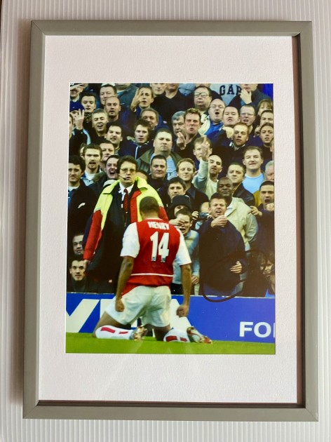 Thierry Henry's Arsenal Signed and Framed Picture