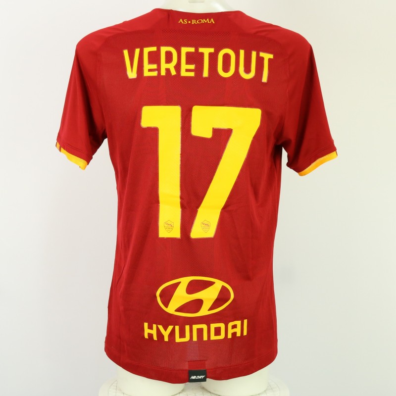 Veretout's Roma Match-Issued Shirt, 2021/22