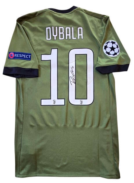 Maglia Gara Dybala Juventus, UCL 2017/18 - Autografata 