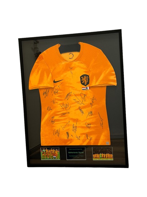 The Netherlands Squad Signed Shirt 2023