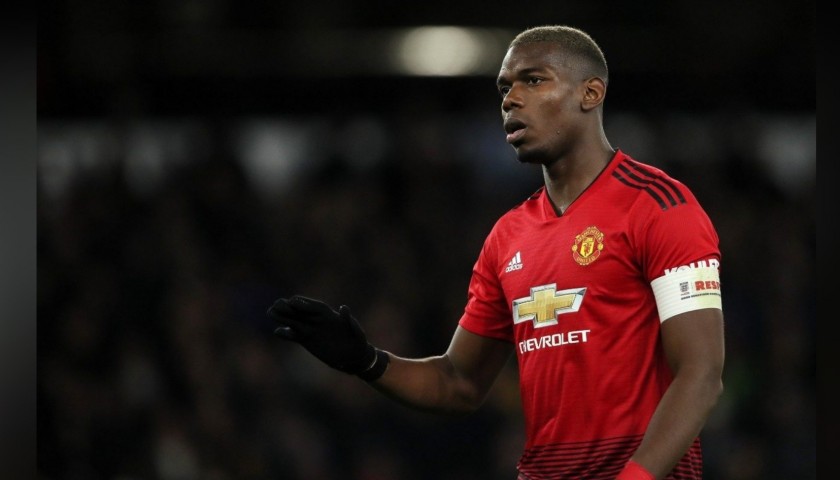 Pogba's Match-Issue/Worn Manchester United Shirt, 2018/19 PL