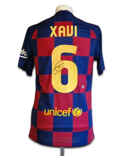 Xavi's FC Barcelona Signed Shirt