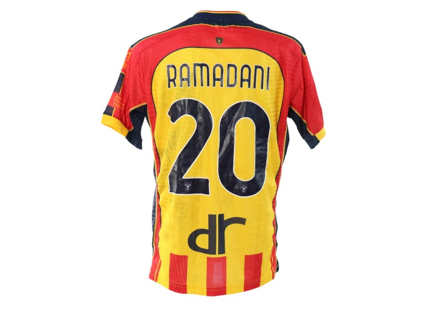 Ramadani's Signed Unwashed Shirt, Lecce vs Monza 2024