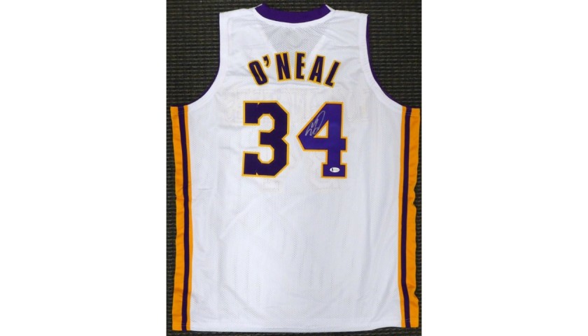 Shaquille O’Neal Signed White Los Angeles Jersey