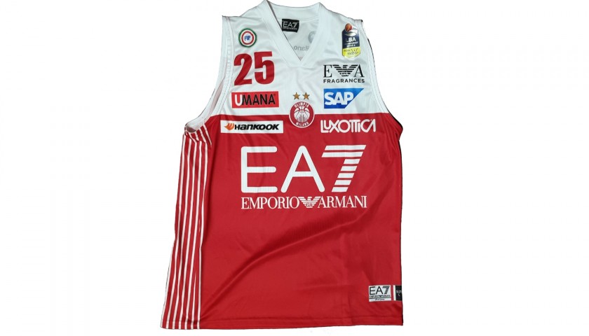 Theodore's Olimpia Milano Worn and Signed Basketball Vest
