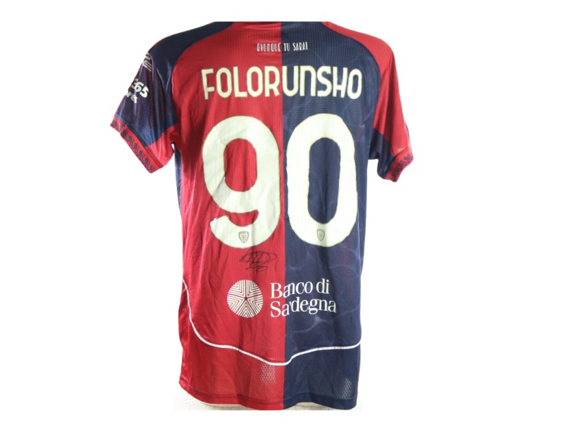 Folorunsho's Signed Unwashed Shirt, Cagliari vs Cremonese 2026
