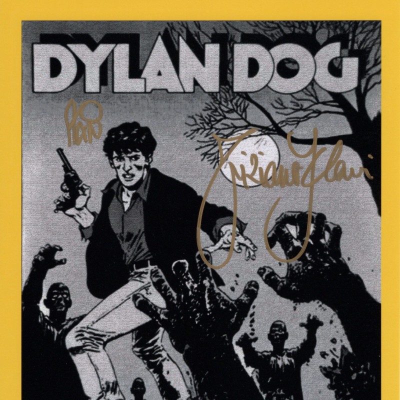 Dylan Dog - Photograph Signed by Tiziano Sclavi and Angelo Stano