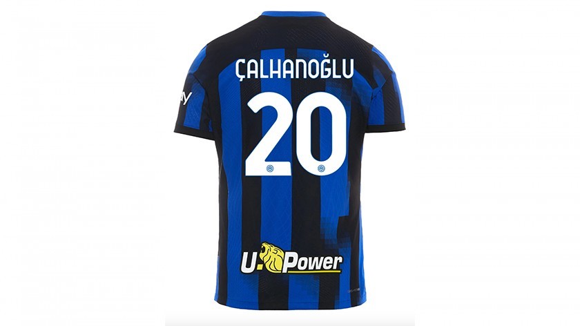 Maglia dell'Inter di Çalhanoğlu, 2023-2024, firmata con dedica  personalizzata - CharityStars