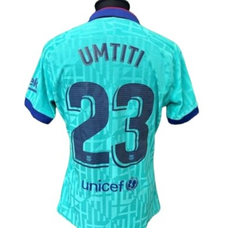 Umtiti's Barcelona Match-Issued Shirt, 2019/20