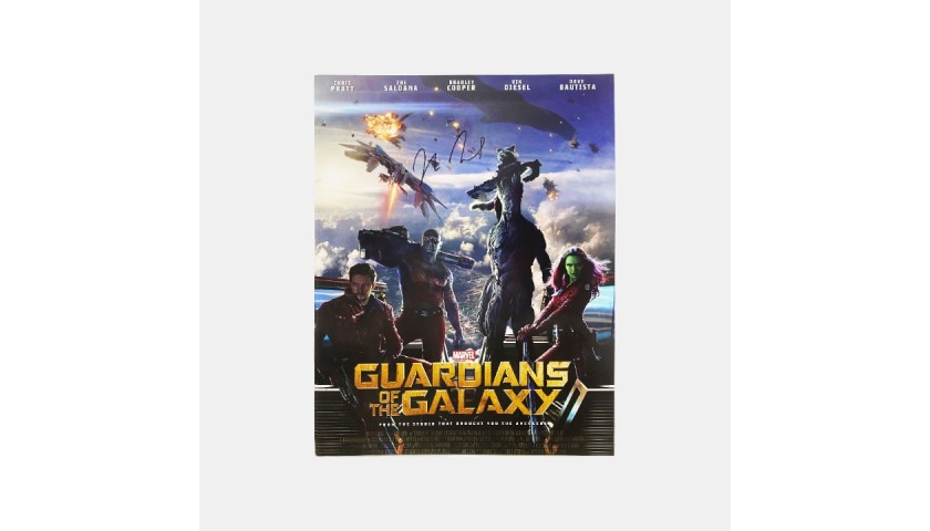 Guardians of the Galaxy Mini Poster Signed by Vin Diesel