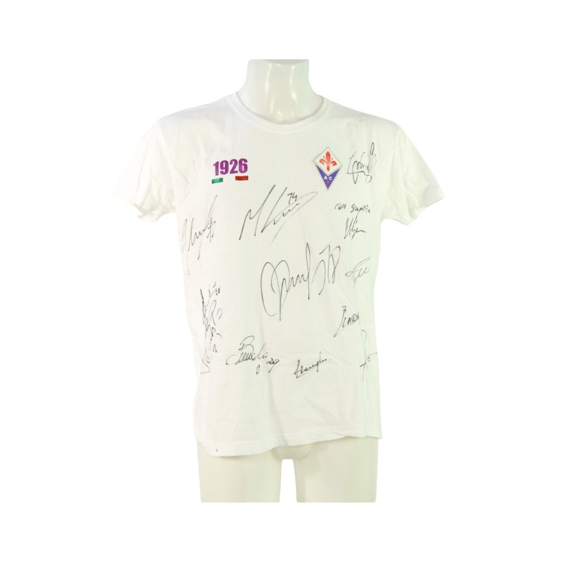 Fiorentina's Shirts Signed by Players