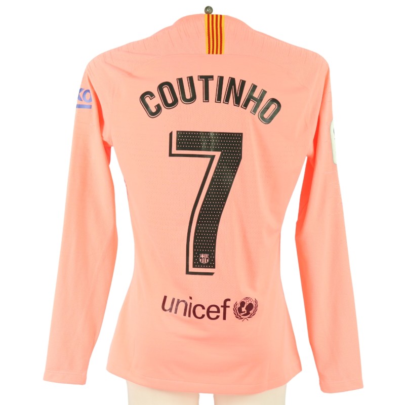 Coutinho's Barcelona Match Shirt, 2018/19