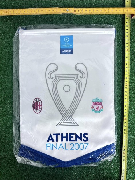 Milan vs Liverpool Official Pennant, UCL Finals 1989