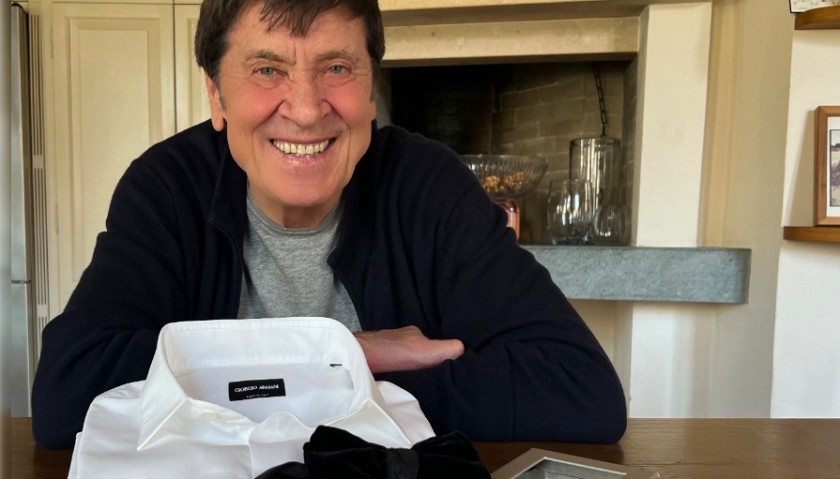 Shirt and Bow Tie Worn by Gianni Morandi at Sanremo 2022